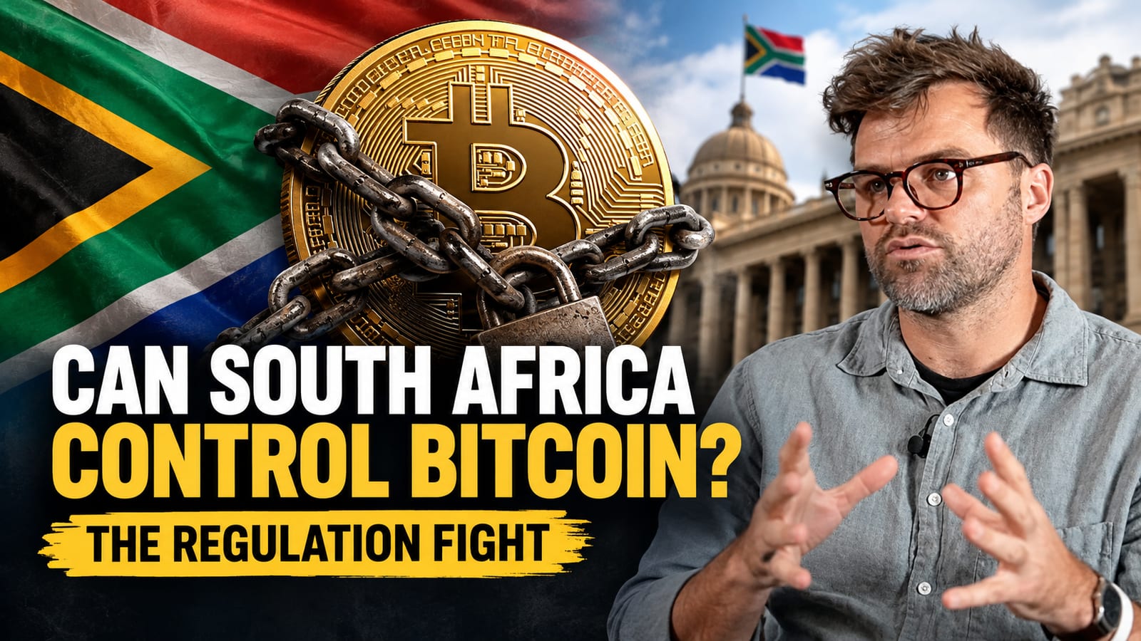 Jabu Jakes of MoloBTC and David Ansara discussing South Africa's Bitcoin capital controls on the Free Market Foundation
